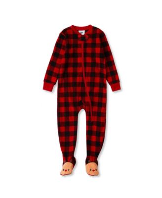 Bright red checker plaid