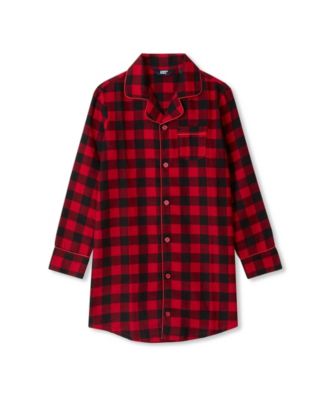 Bright red checker plaid