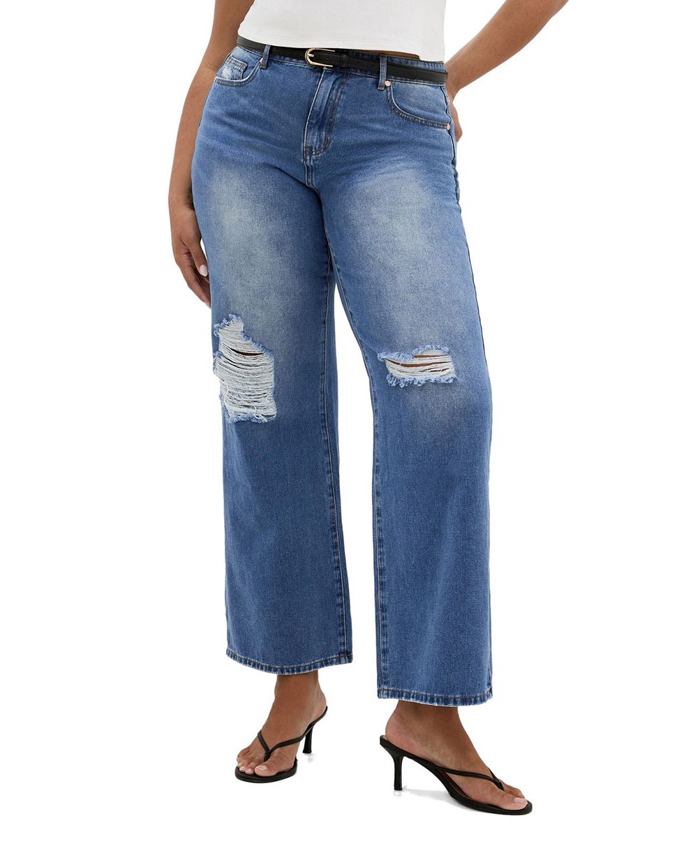 CITY CHIC Women's Harley Fit Harriet Wide Leg Regular Jean