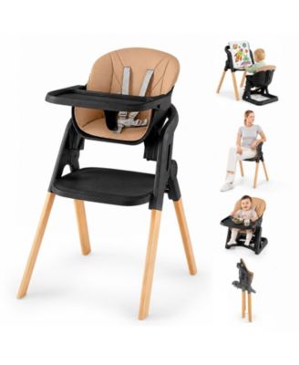 Gymax Convertible-Foldable High Chair