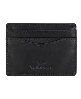 TRAFALGAR Men's Ion Curved Side Slot Leather Card Case