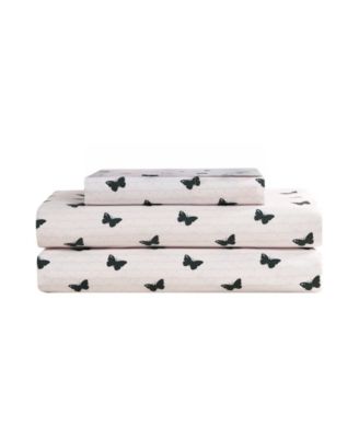 Juicy Couture Printed Microfiber 3-Piece Sheet Set, Twin