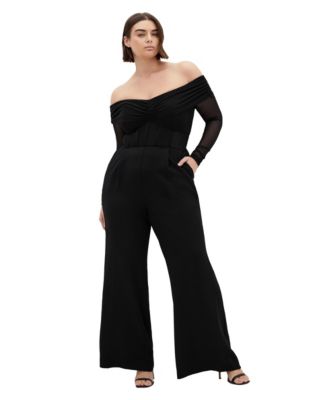 CITY CHIC Women's Lana Off Shoulder Jumpsuit