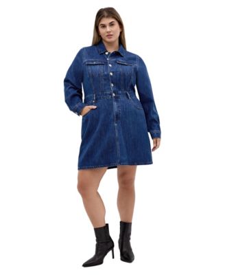 CITY CHIC Plus Size Liora Denim Mini Dress