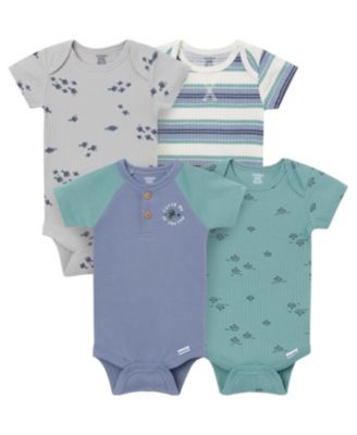 Gerber Baby Boys 3-6 to 24M Short Sleeve Bodysuits 4-Pack Set