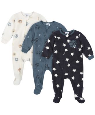 Gerber Baby -Pack Footless Fleece Pajamas