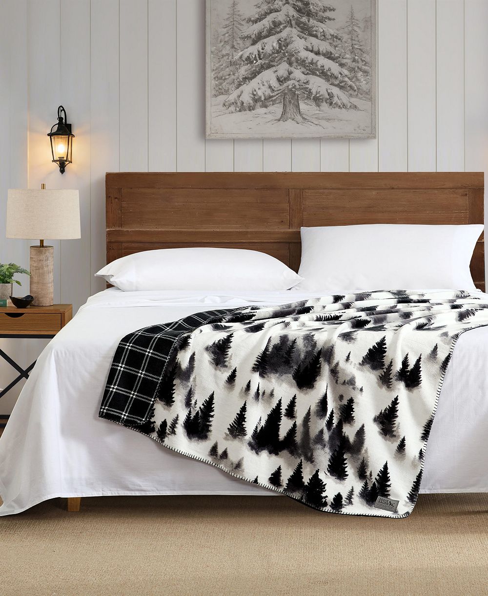 Плед Eddie Bauer с принтом Spruce Mist, 70" x 60"