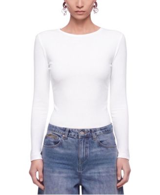 NOCTURNE Women's Eyelet Lace Up Blouse