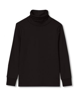 Lands' End женская футболка с длинным рукавом и воротником-стойкой из 100% хлопка, размеры 4-16