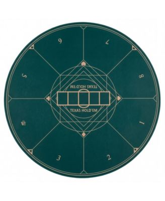 HONGGE Texas Hold'em Poker 40" Table Mat, Ages 18+