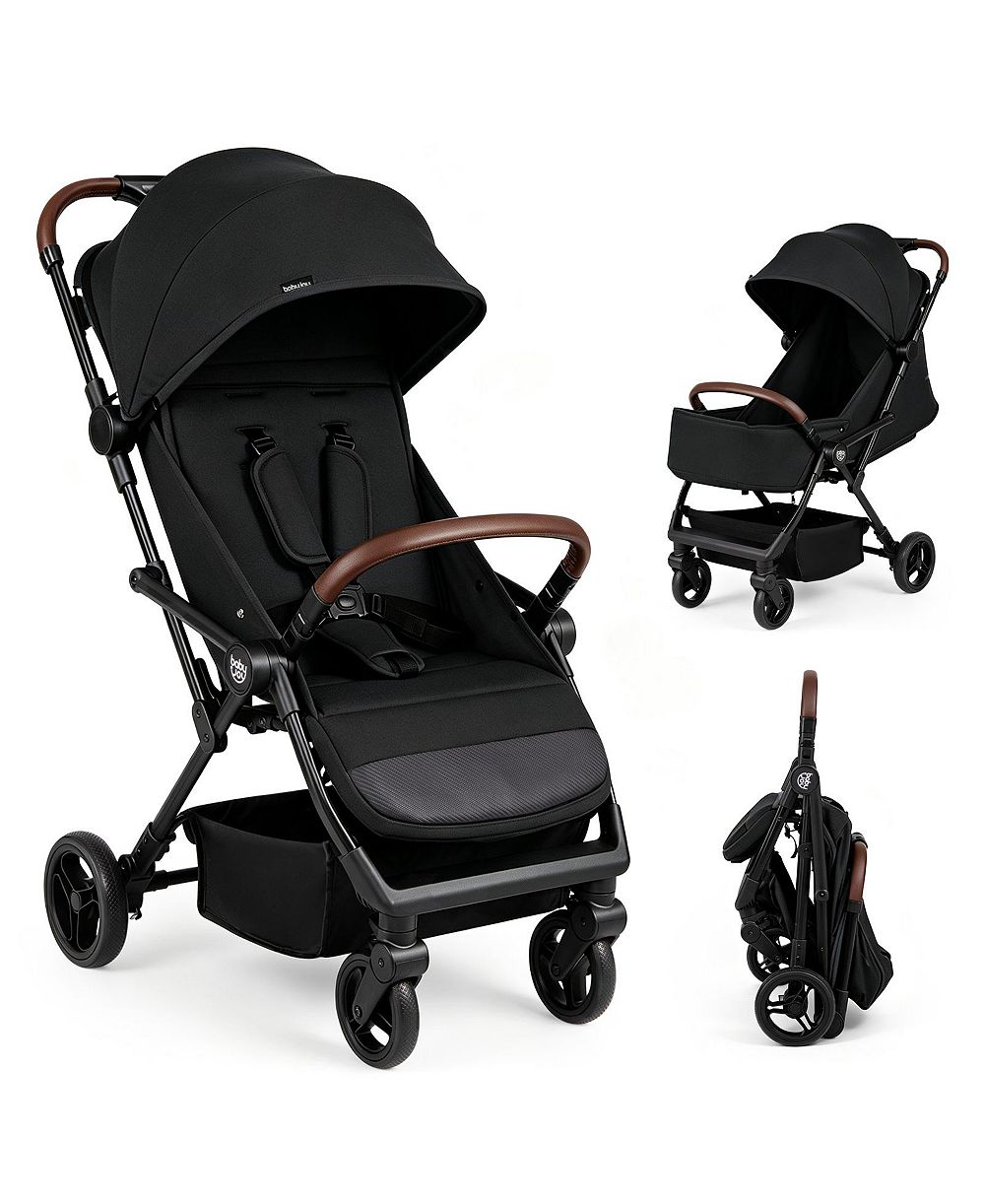Gymax Lightweight Baby Stroller w/One-Hand Folding Adjustable Canopy Backrest Footrest