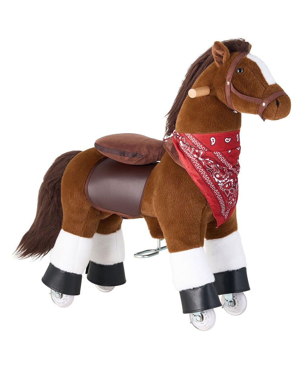 SEVORLEY Wheeled Ride-On Horse, 110 lb Capacity, Ages 3-8