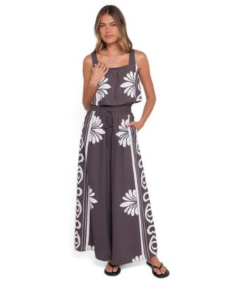 Petal and Pup Women's Timothy Cropped Square-Neckline Wide-Leg Top and Pants, 2-Piece Set
