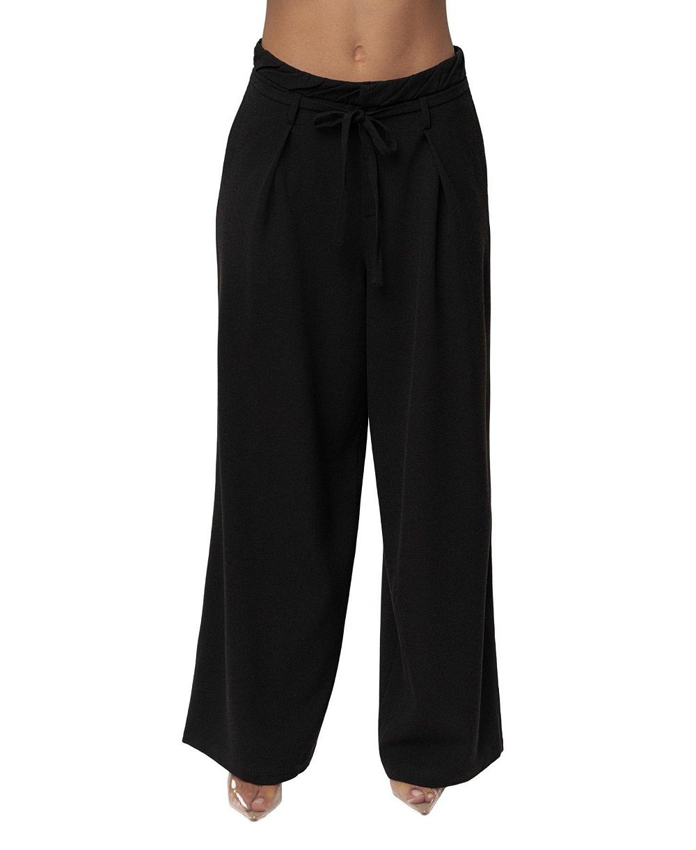 JLUXLABEL Women's Refined Ease High-Waisted Wide-Leg Pleated Pants
