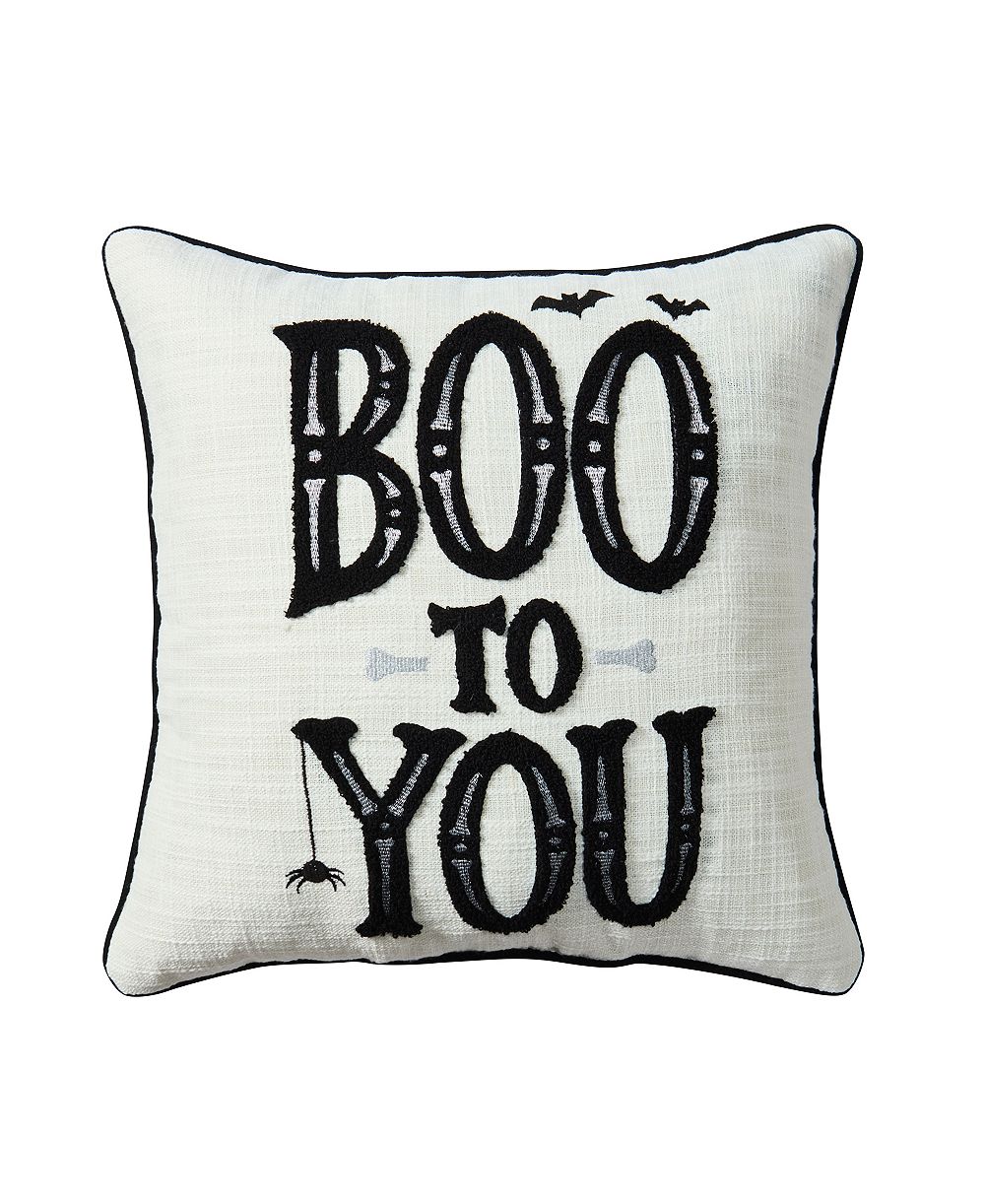 Hallmark Boo to You Reversible Fall Decorative Pillow, 18" x 18"