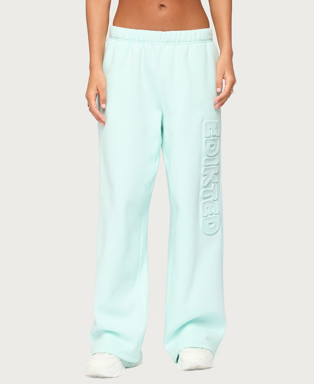 Edikted Womens Alysa Wide Leg Sweatpants