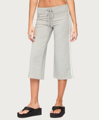 Edikted Women's Zanele Side Stripe Capri Sweatpants
