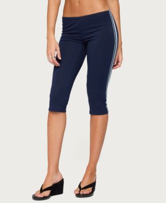 Edikted Womens Danie Stripey Capri Leggings