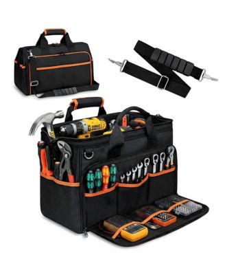 XDOVET Electrician Tool Bag 26 Pocket 17IN Water Resistant Heavy Duty