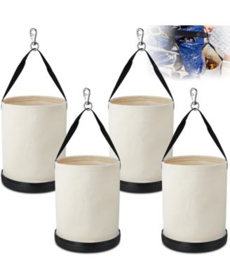 XDOVET Lineman Canvas Bucket Tool Bag 15IN X 12