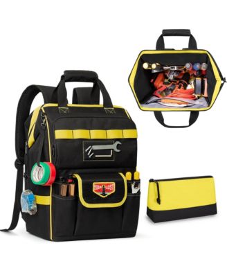 XDOVET Tool Backpack With Zipper Pouch Storage Area