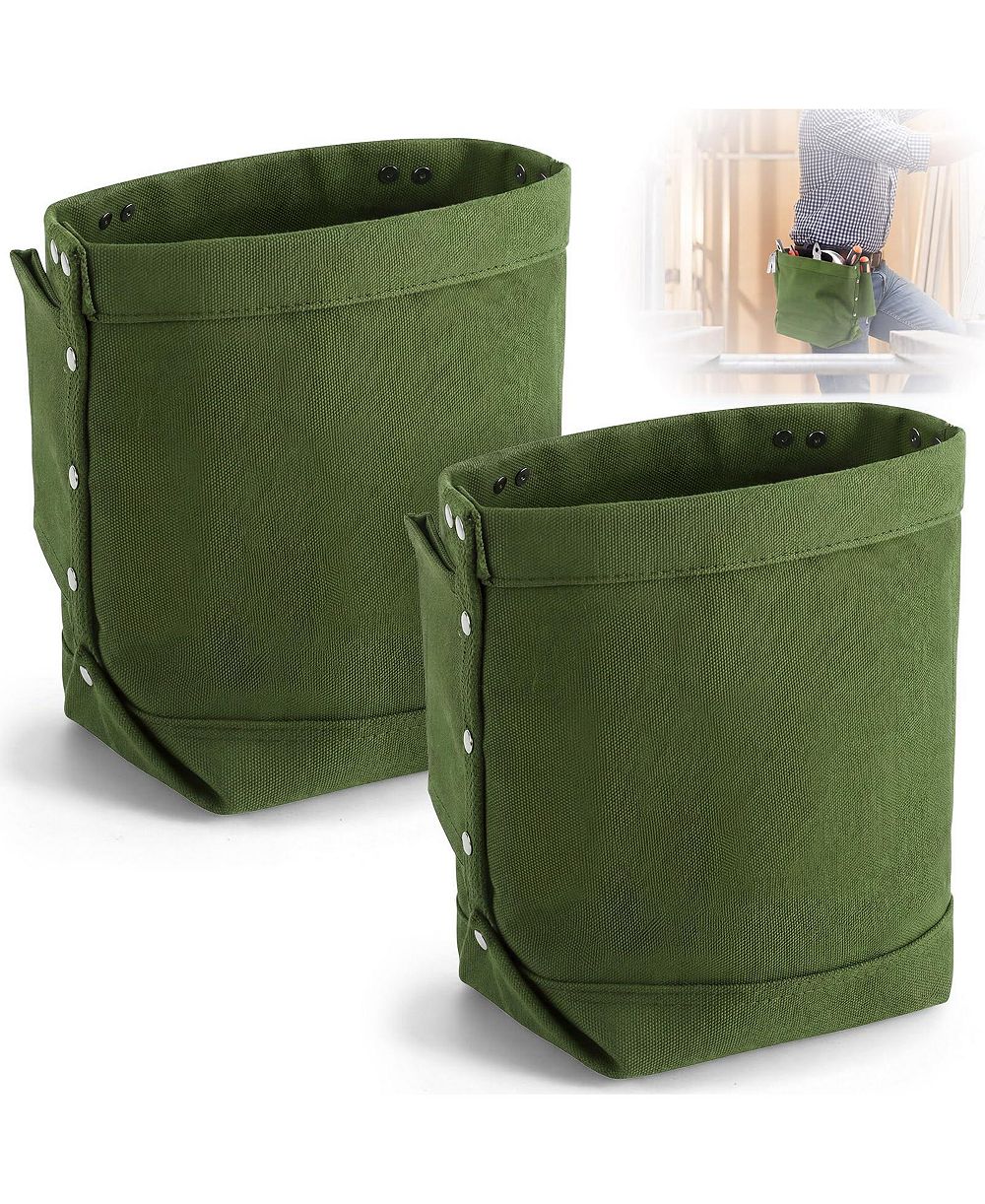 XDOVET 2 tool pouches with pry bar loops tunnel style attachment dimensions 5" x 10