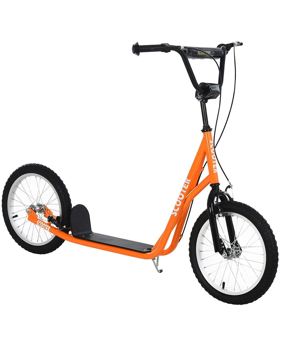 SEVORLEY Ride-On Scooter with Hand Brakes and Adjustable Handlebar, Ages 5+