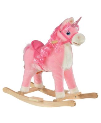 SEVORLEY Wooden Rocking Ride-On Toy, Ages 3-6