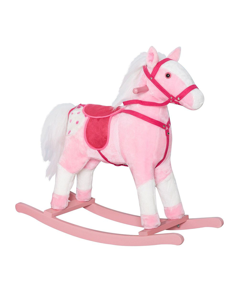 SEVORLEY Plush-Rocking Ride-On Toy, Ages 3+