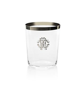 Стакан Roberto Cavalli Old Fashion с новым монограммом, диаметр 3,5 дюйма, высота 4 дюйма, объем 14,75 унции