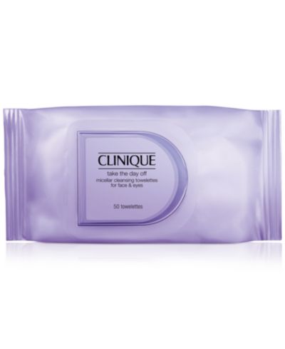 Clinique Micellar Cleansing Towelettes для снятия макияжа с лица и глаз, 50 шт