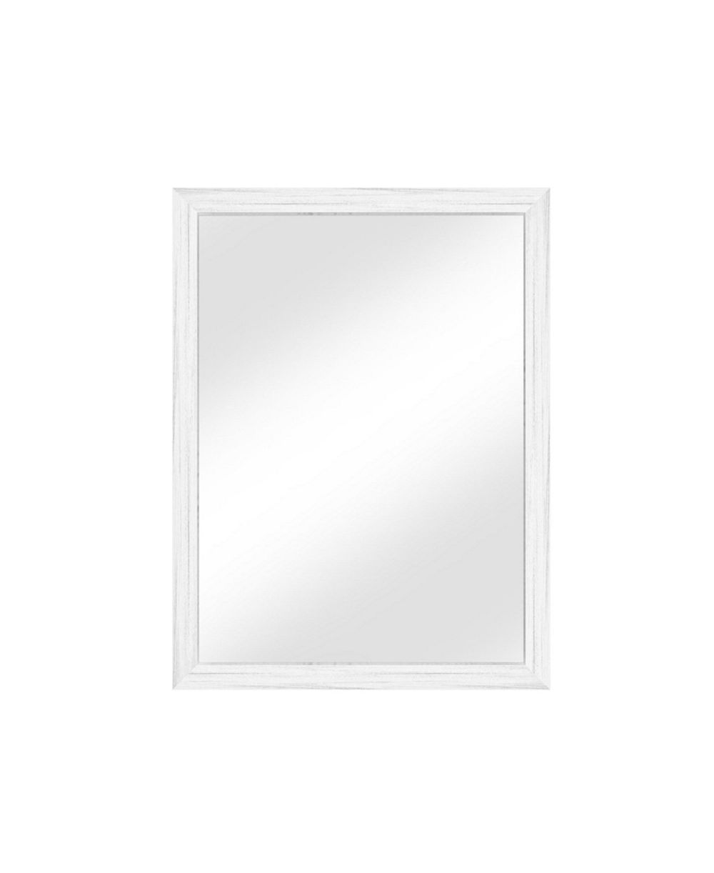 PHYING 24x36 Inch White Wood Effect Wall Mirror Large Rectangle Wall Mounted Accent Mirror Modern Wood Grain Framed Decorative Mirror for Wall Decor