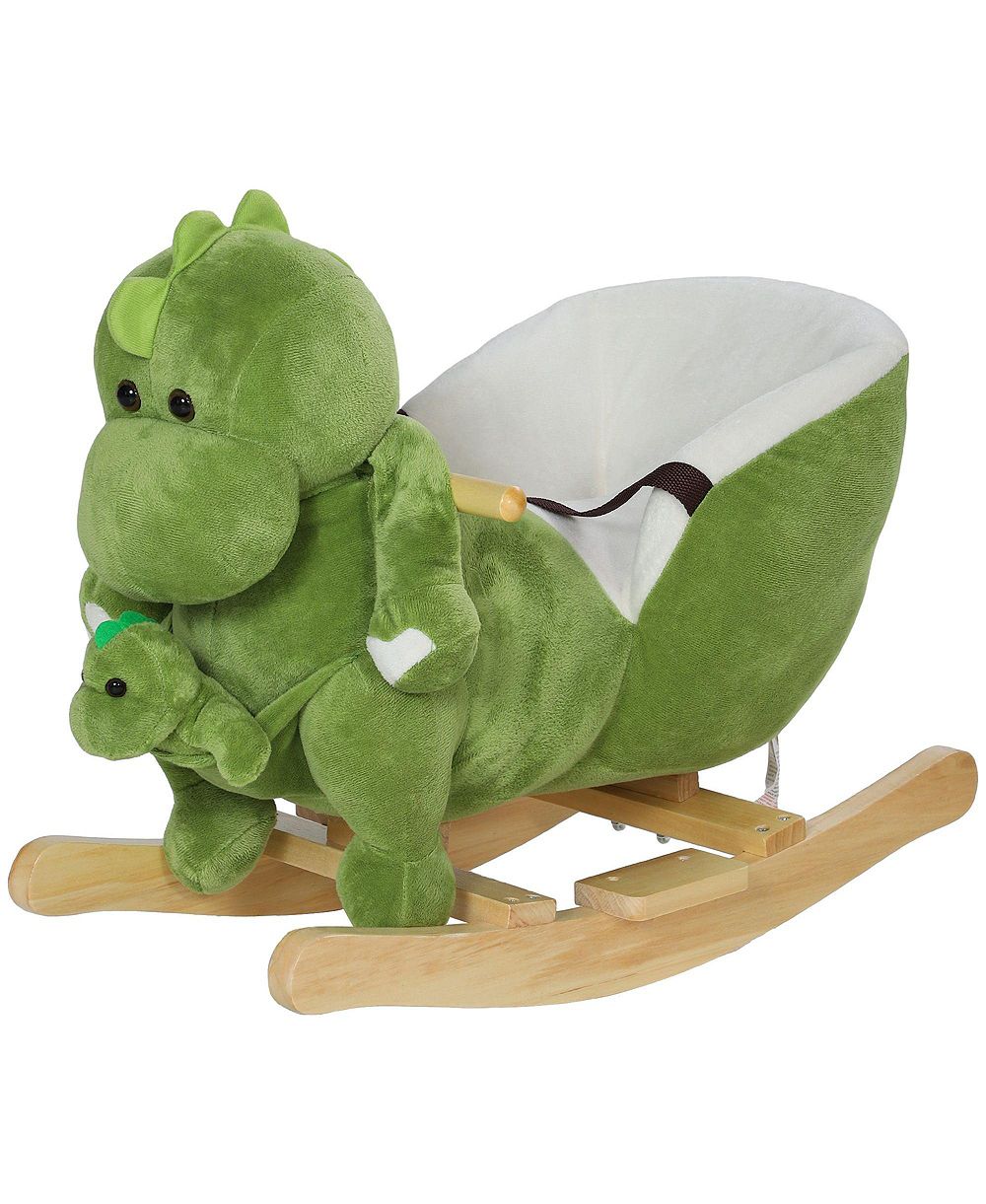 SEVORLEY Rocking Dinosaur Ride-On Toy with Seat Restraint, Ages 18-36 Months