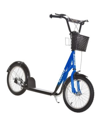 SEVORLEY Adjustable Ride-On Scooter with Front Basket, Ages 5-12