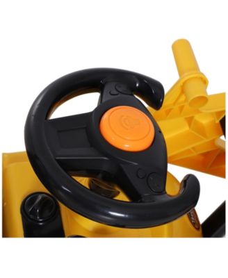 SEVORLEY Kids Ride-On Digger with Horn, Ages 3+