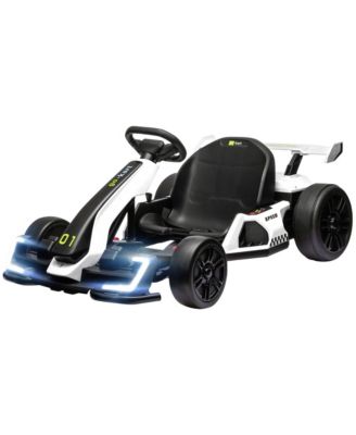 SEVORLEY Kids 24V Go-Kart with Adjustable Seat, Ages 6-12
