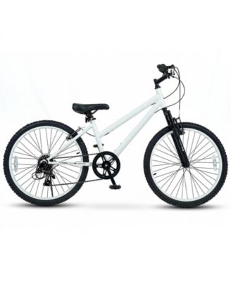 SUGIFT 24-Inch Kids Mountain Bike with 7-Speed Suspension Fork, 220 lb. Capacity, Ages 8+