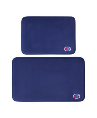 Champion Logo Patch Memory Foam 2-Piece Bath Mat Set