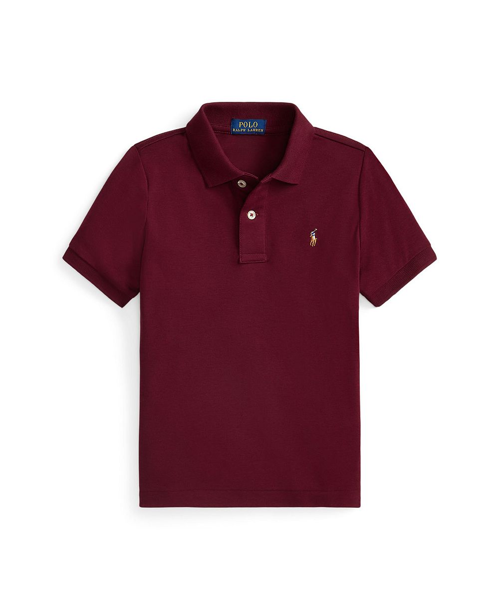 Мальчиковая мягкая хлопковая поло-рубашка Polo Ralph Lauren, размер 2-7 лет