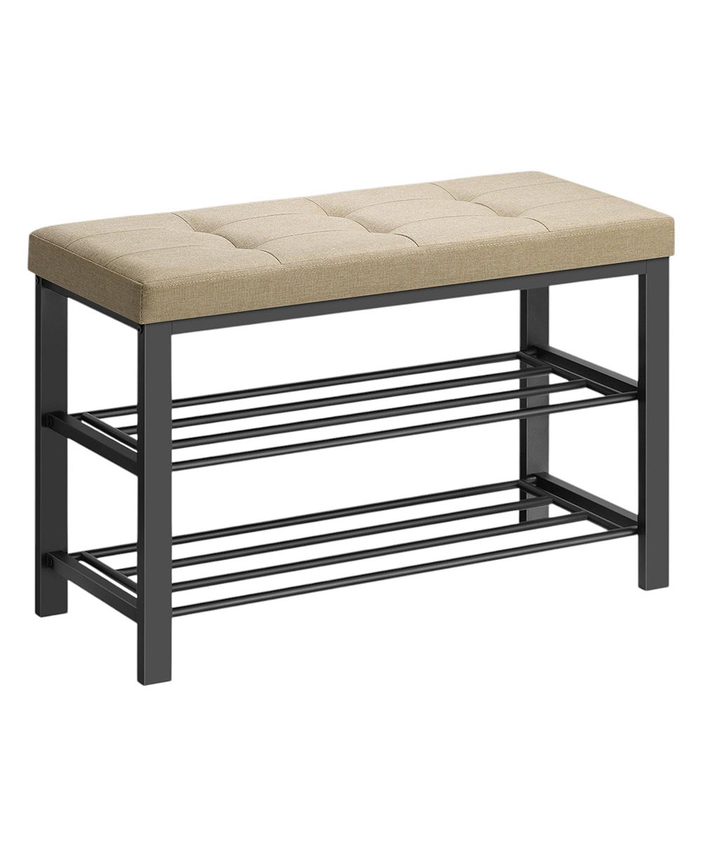 Slickblue Shoe Storage Bench with Padded Seat for Entryway and Bedroom