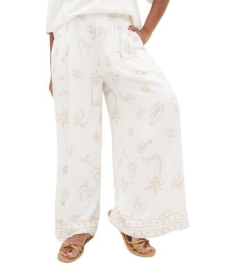 CITY CHIC Plus Size Alessia High-Rise Wide-Leg Pull-On Pants