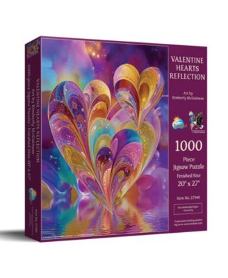 SunsOut Valentine Hearts Reflection 1000-Piece Jigsaw Puzzle, Ages 15+