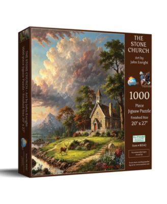 SunsOut The Stone Church 1000-Piece Interlocking Jigsaw Puzzle, Ages 15+