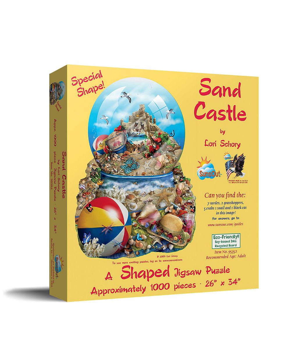 SunsOut Sand Castle 1000 Piece Special-Shape Jigsaw Puzzle, Ages 15+