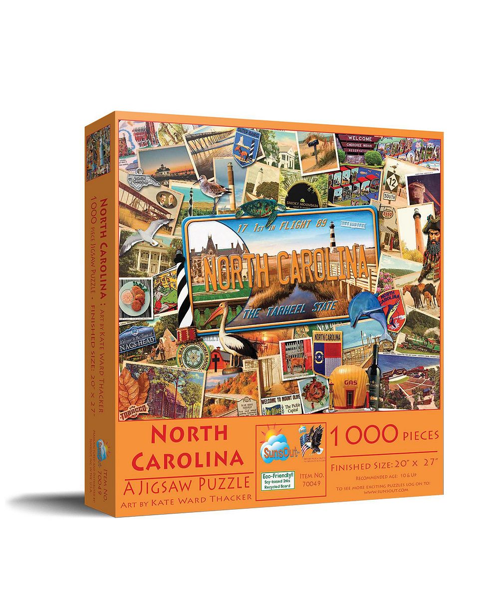 SunsOut North Carolina 1000 Piece Jigsaw Puzzle, Ages 15+