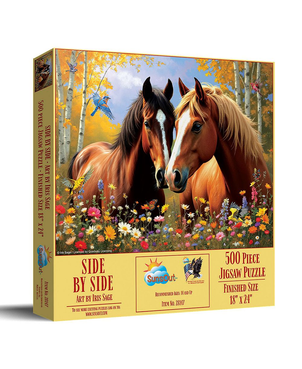 SunsOut Side By Side 500-Piece Jigsaw Puzzle, Ages 15+