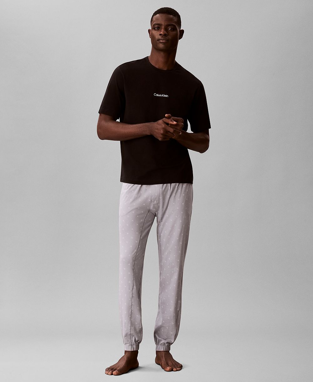 Calvin Klein мужские хлопковые джоггеры для сна с логотипом Modern Cotton