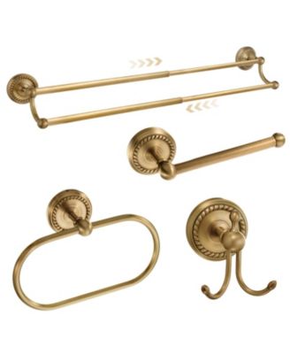 CYQBD 4pieces Antique Bathroom Hardware Set Wall Mounted