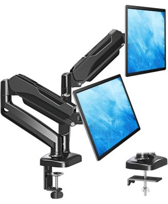 Lofree Dual Monitor Full-Motion Desk Mount for 17" to 32" Flat and Curved Screens with VESA