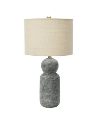 Storied Home 14" Round Stoneware Desk Lamp